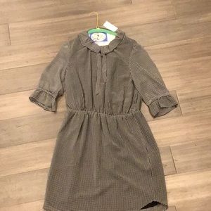 Black and white patterned Banana Republic dress